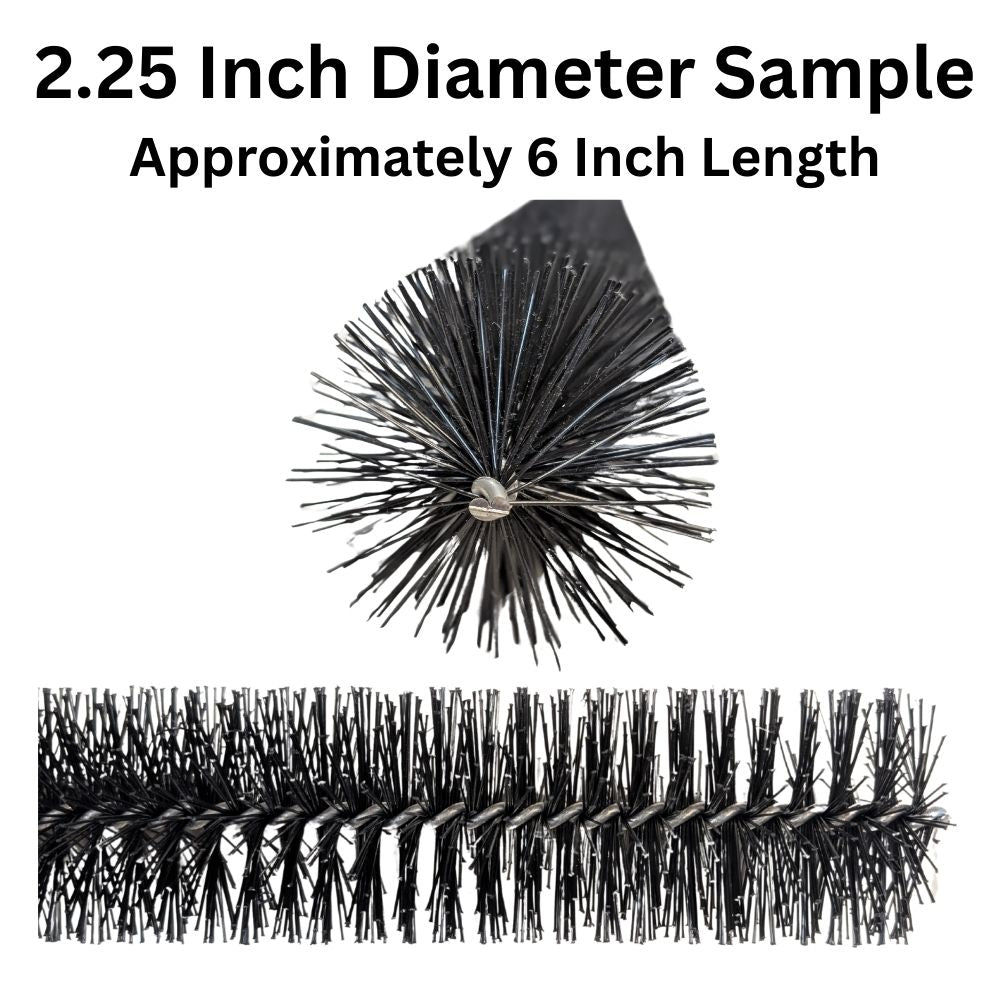 12 inch sample of the 2.25 inch GutterBrush