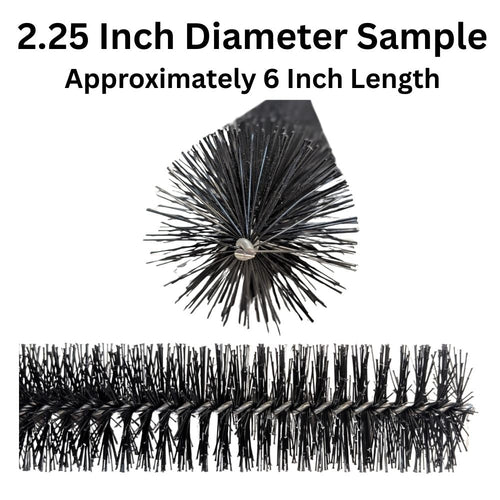 12 inch sample of the 2.25 inch GutterBrush
